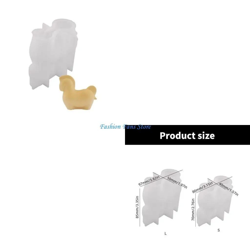 

Silicone Mold for Crafting Unique Decorations Cement Moulds Little Horse Craft Mold Suitable for Plaster Materials
