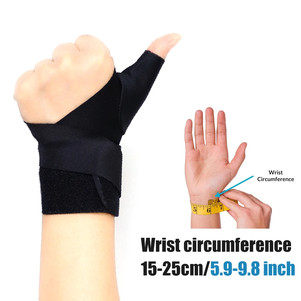 1PCS Adjustable Compression Wrist Thumb Brace, Carpal Tunnel Syndrome Support Stabilizer for Sports, Work, Typing & Night Sleep