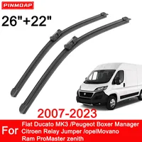 El limpiaparabrisas del coche es adecuado para Fiat Ducato MK3 Peugeot Boxer ManagerCitroen relé Jumper 26 ""+ 22"" limpiaparabrisas 2007-2023
