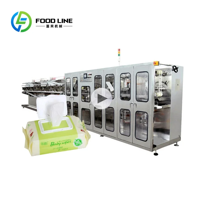 Customized Fully Automatic Single Sachet Wet Wipes Making Machine Industrial Production Equipment For Hygiene