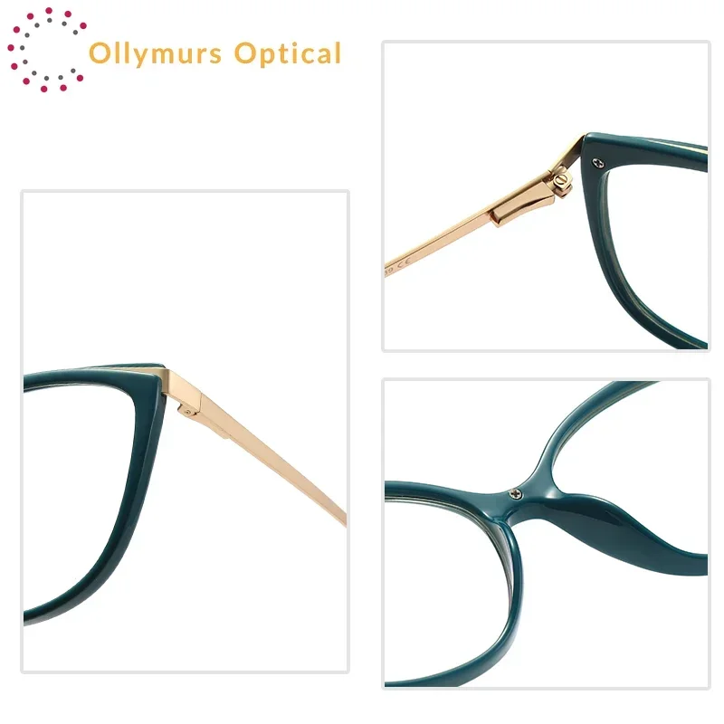 

Cat Eye Hyperopia Glasses Progressive Ollymurs Myopia Glasses Reading Optical Prescription Customized Women's Vintage Eyeglasses