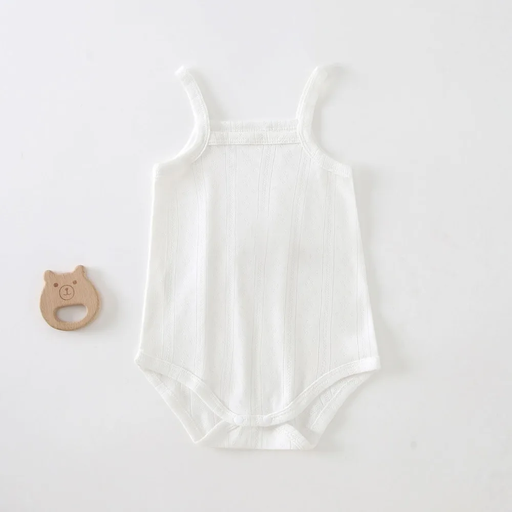 Baby Girls Clothes Solid Sleeveless Baby Boy Bodysuits Bebe Newborn Jumpsuit 0-24 Months
