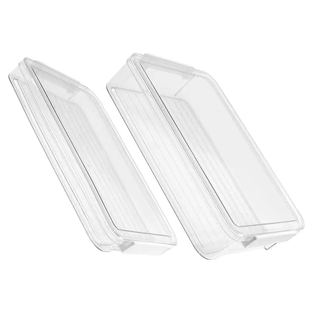 A4 Clear PET Document Organizer Box 2 Pack Certificate File Case for Photos Cards Office Travel
