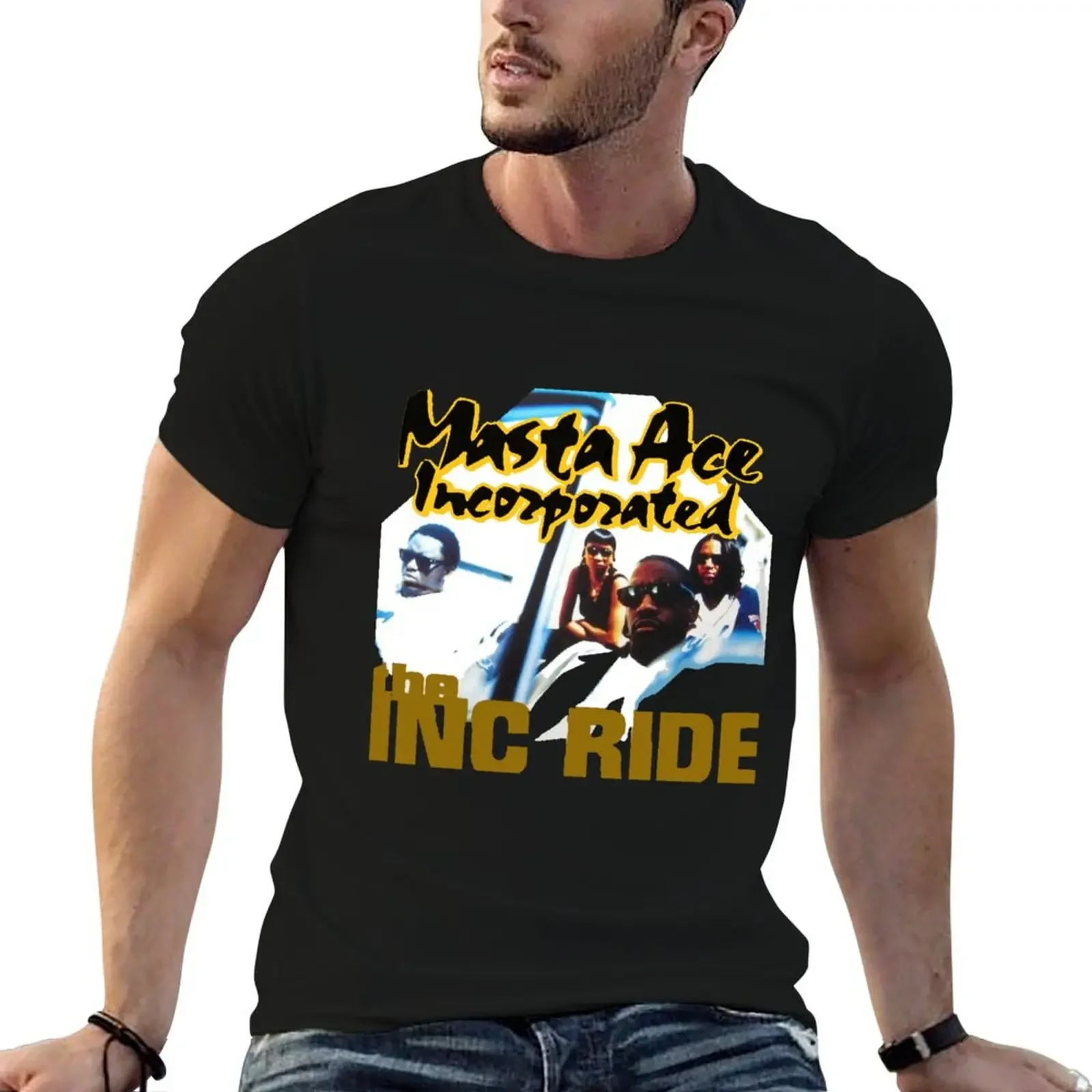 Masta Ace Incorporated Inc Ride 90's Hip Hop T-Shirt heavyweights Short sleeve tee oversizeds mens graphic t-shirts big and tall