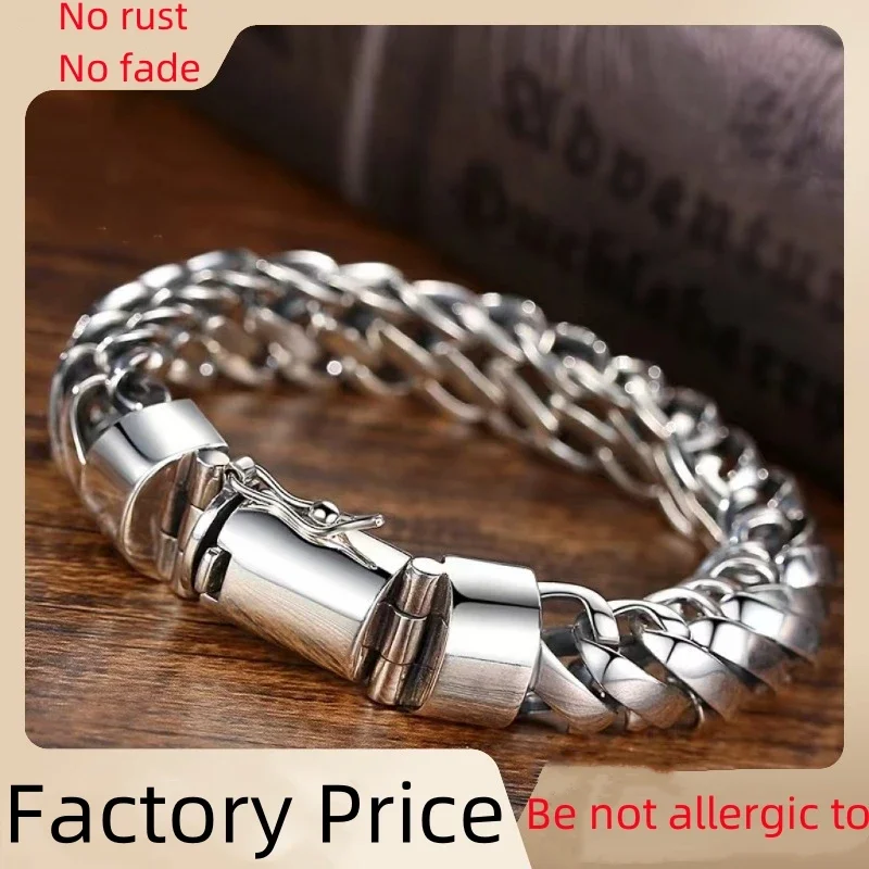 Great Sale 100%S925 Sterling Silver Punk Minimalist Bangle Width Silver Jewelry Certified jewelry gift for men and women