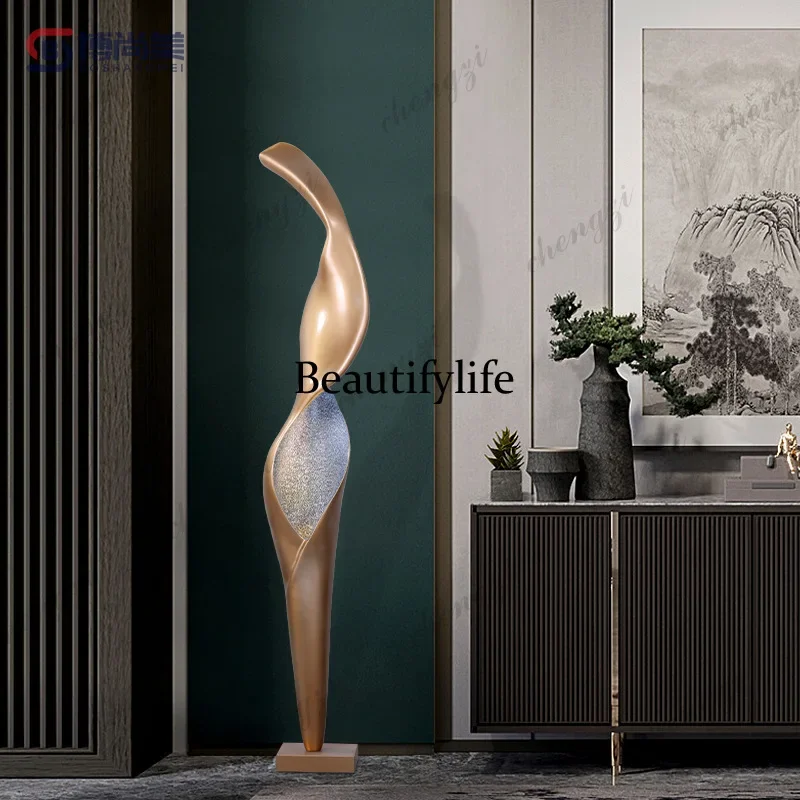 X173 Art Sculpture Floor Lamp Resin Hotel Living Room Exhibition Hall Creative Large Human Ornament Standing Lamp Modern