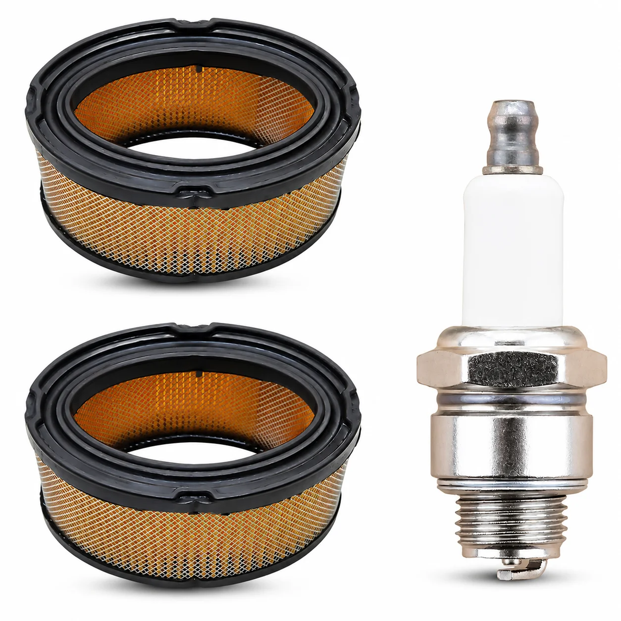 2 Pack Air Filter Replacement For Tecumseh HM70 HM80 VM80 HM100 8HP 10HP Regon 30-100 Stens 100-115 33268 33263 Small Engine