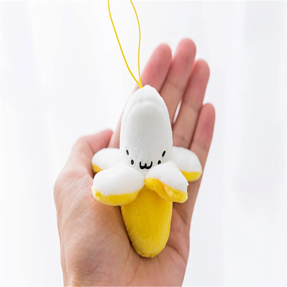 

40 шт. милых плюшевых игрушек-бананов 7 см, подвески-брелоки, плюшевые куклы-игрушки