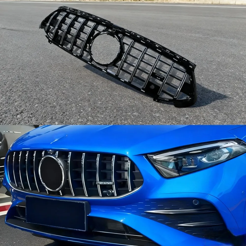 

For Front Racing Facelift Grilles Upper Bumper Radiator Grill For Mercedes-Benz W177 A-Class A180 A200 A220 A250 A280 2023 2024