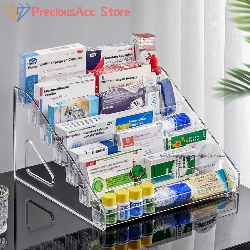 Hot Sale.Acrylic Transparent Multi-layer Nail Polish Display Stand Lipstick Storage Box Plastic Nail Salon Cosmetic Display Rack