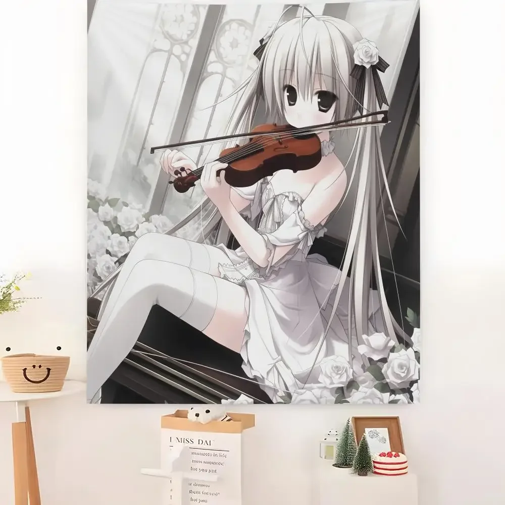 K-Kasugano S-Sora Bunny Girl Tapestry Microfiber Background Art Decor For Bedroom  Bar Garden Outdoor Festival Wall Deco