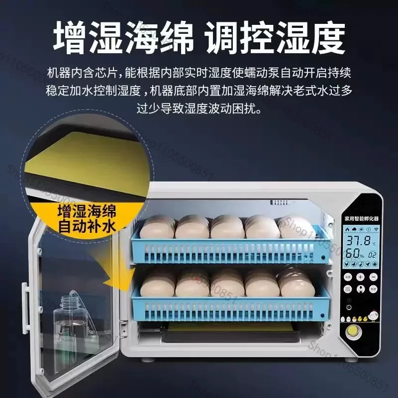 High-end Incubator Small Household Automatic Egg Incubator Rutin Chicken Incubator Bird Egg Parrot Intelligent