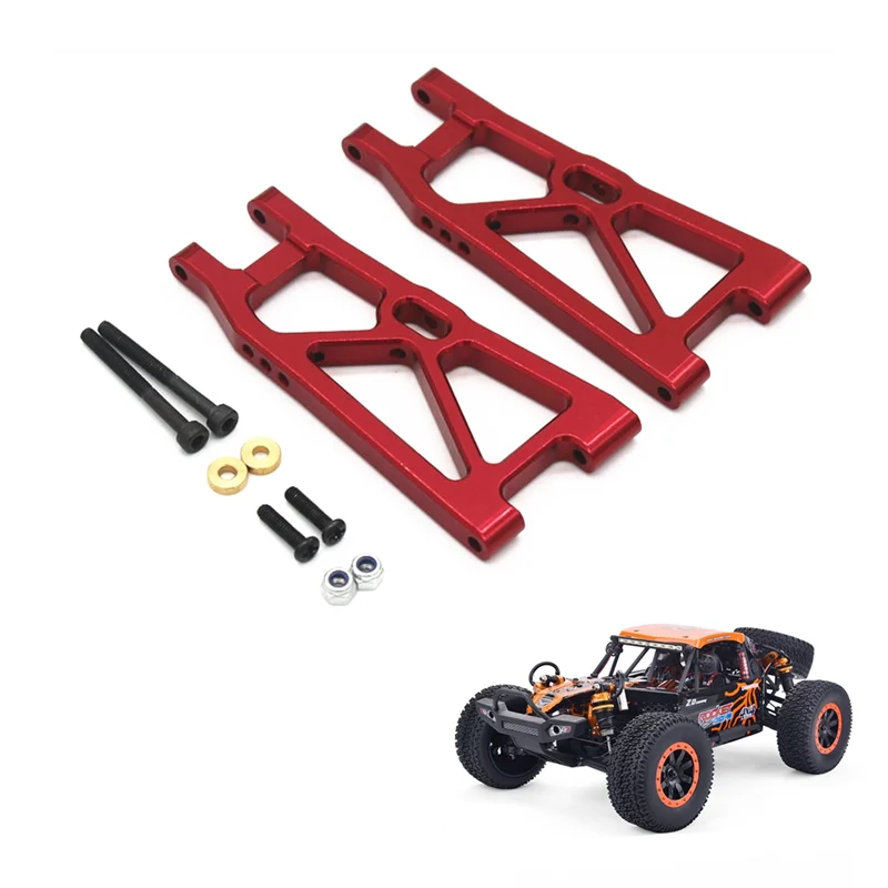 โลหะด้านหลังล่างแขนแขวนด้านหลังสําหรับ ZD Racing DBX-10 DBX10 1/10 RC รถอัพเกรดอะไหล่อุปกรณ์เสริม,สีแดง