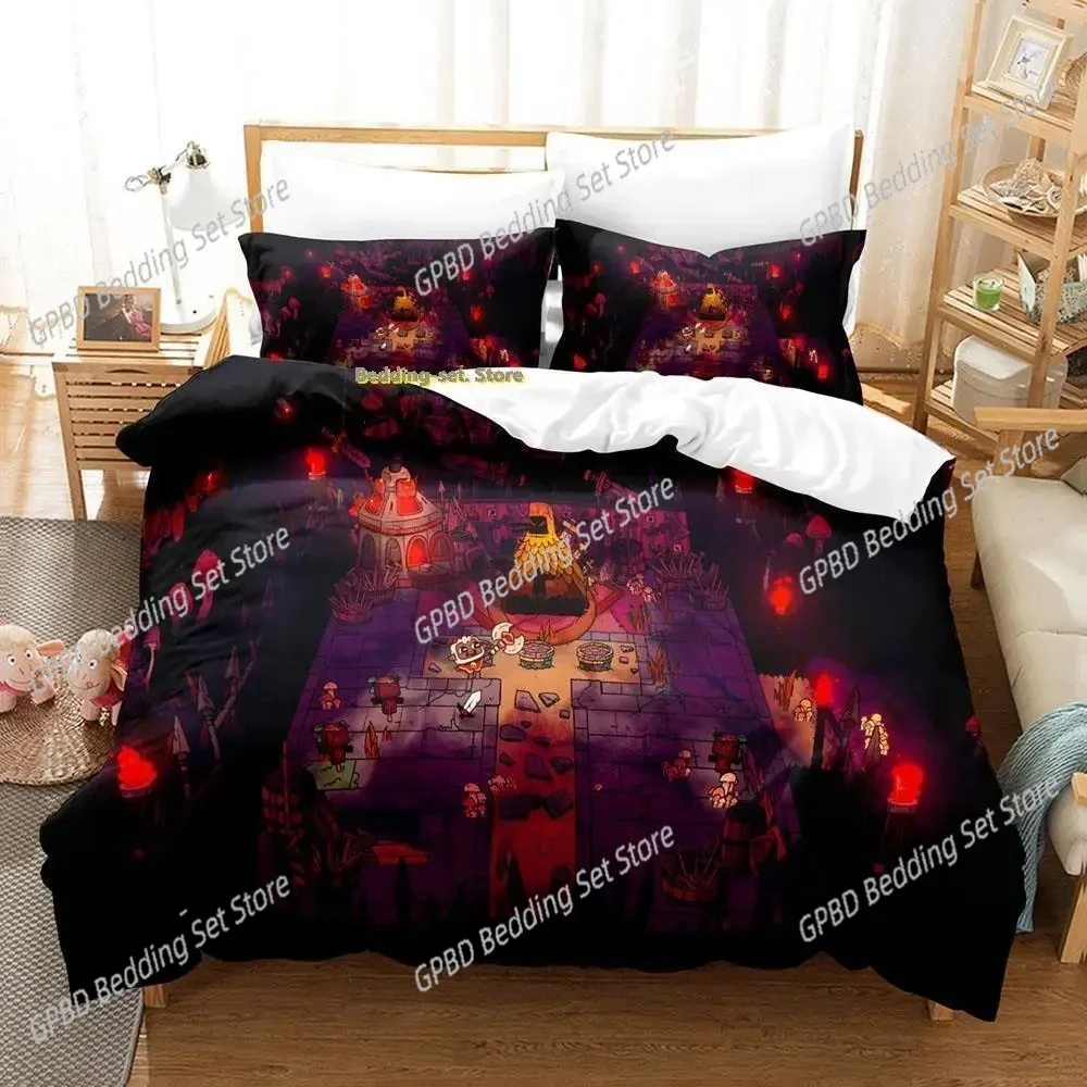 New 3d Print Anime Game Cult Of The Lamb Bedding Set Single Twin Full Queen King Size Bed Set Adult Kid Bedroom Duvet cover Set