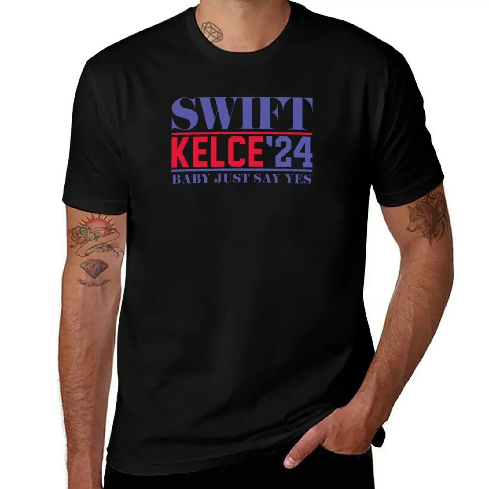 

Swift Kelce 24 T-Shirt anime t shirts man t shirt plain black t shirts men