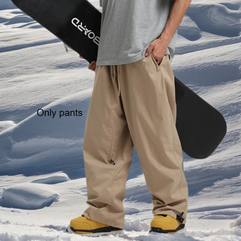 GSOU SNOW новые водонепроницаемые зимние брюки унисекс, уличные дышащие брюки со свободной талией для сноуборда, профессиональные модные тканевые брюки GSOU SNOW новые водонепроницаемые зимние брюки унисекс, уличные дышащие брюки со свободной талией для сноуборда, профессиональные модные тканевые брюки
