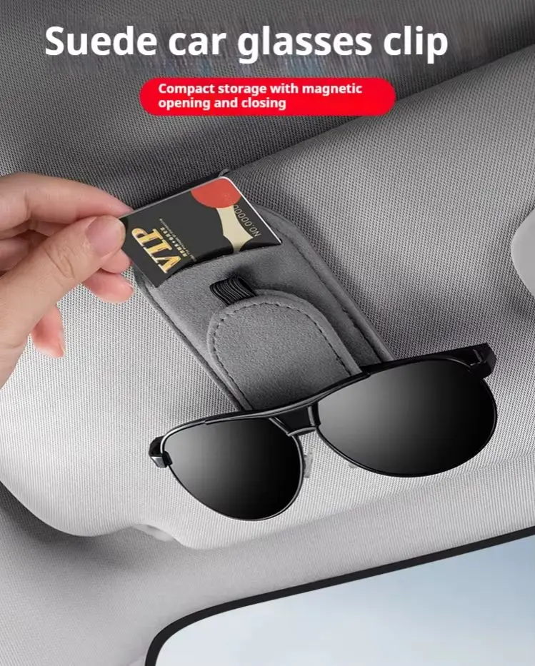 Car Sun Visor Sunglasses Clip Glasses Storage Holder Universal Car Glasses Bracket Auto Interior Accessories