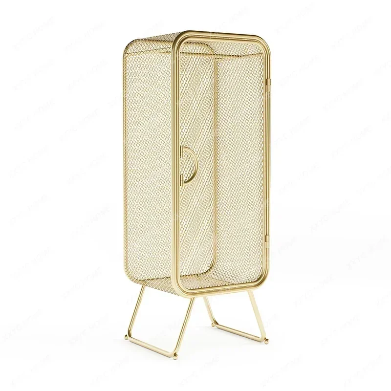 

Garden Portable Wardrobe Cube Modern Minimalist Jewelry Wardrobe Cabinet Shelf System Metal Armario Salon Furniture