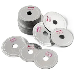 10PCS/Set 85/100mm 0.2/0.3/0.5mm Diamond Lapidary Saw Blade Disc Super-Thin Cutting Disc Seam Clearing Tools Marble Glass Tile