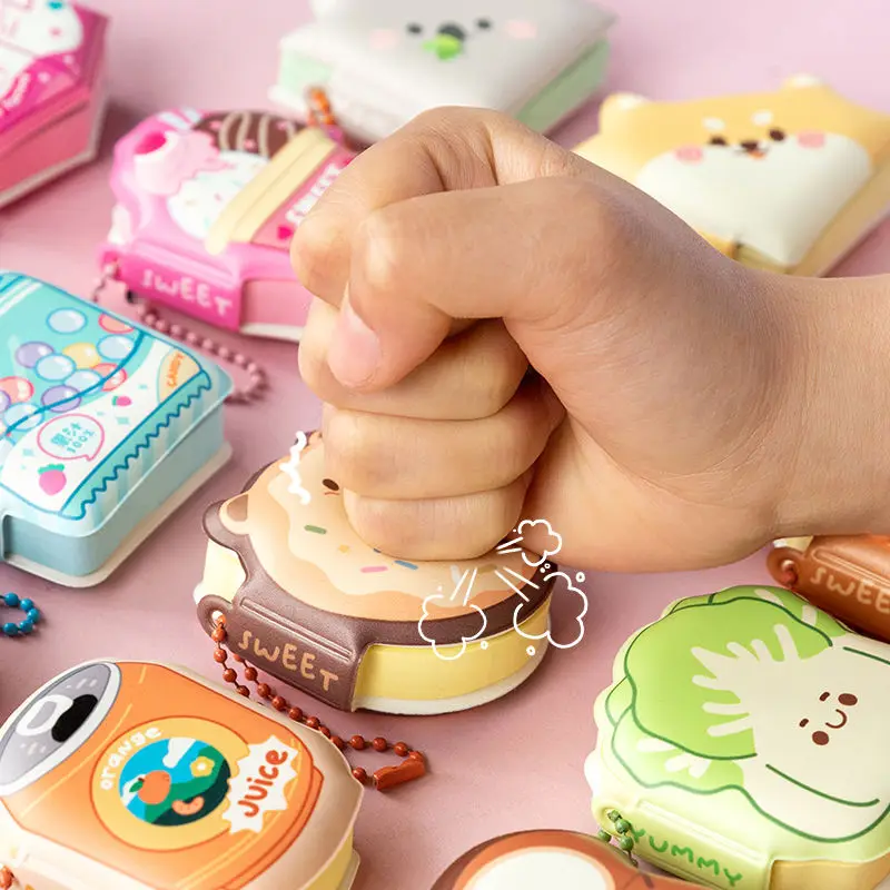 

Game Machine Modeling Note Book Portable Pendant With Special-Shaped Stickers Message Book Decompression Cartoon Peas Cute