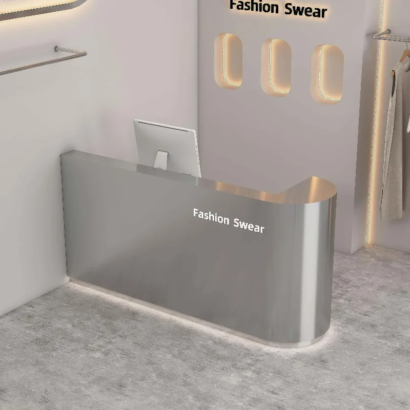 

Hotel Modern Reception Desks Salon Beauty Display Welcome Minimalist Reception Desks Design Wood Escritorio Trendy Furniture