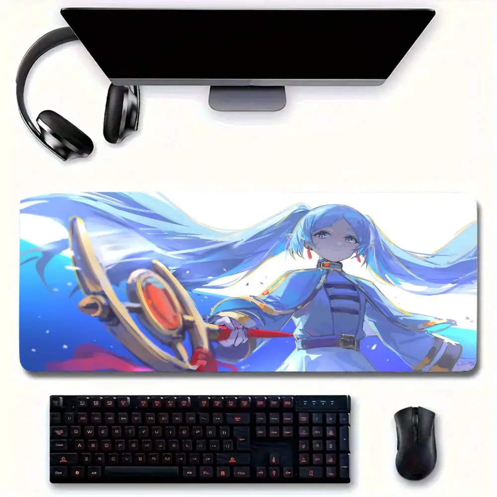 Anime F-Frieren Mouse Pad Large Mouse pad for home office Waterproof desk pad Computer Mouse pad Keyboard pad gaming Mouse pad