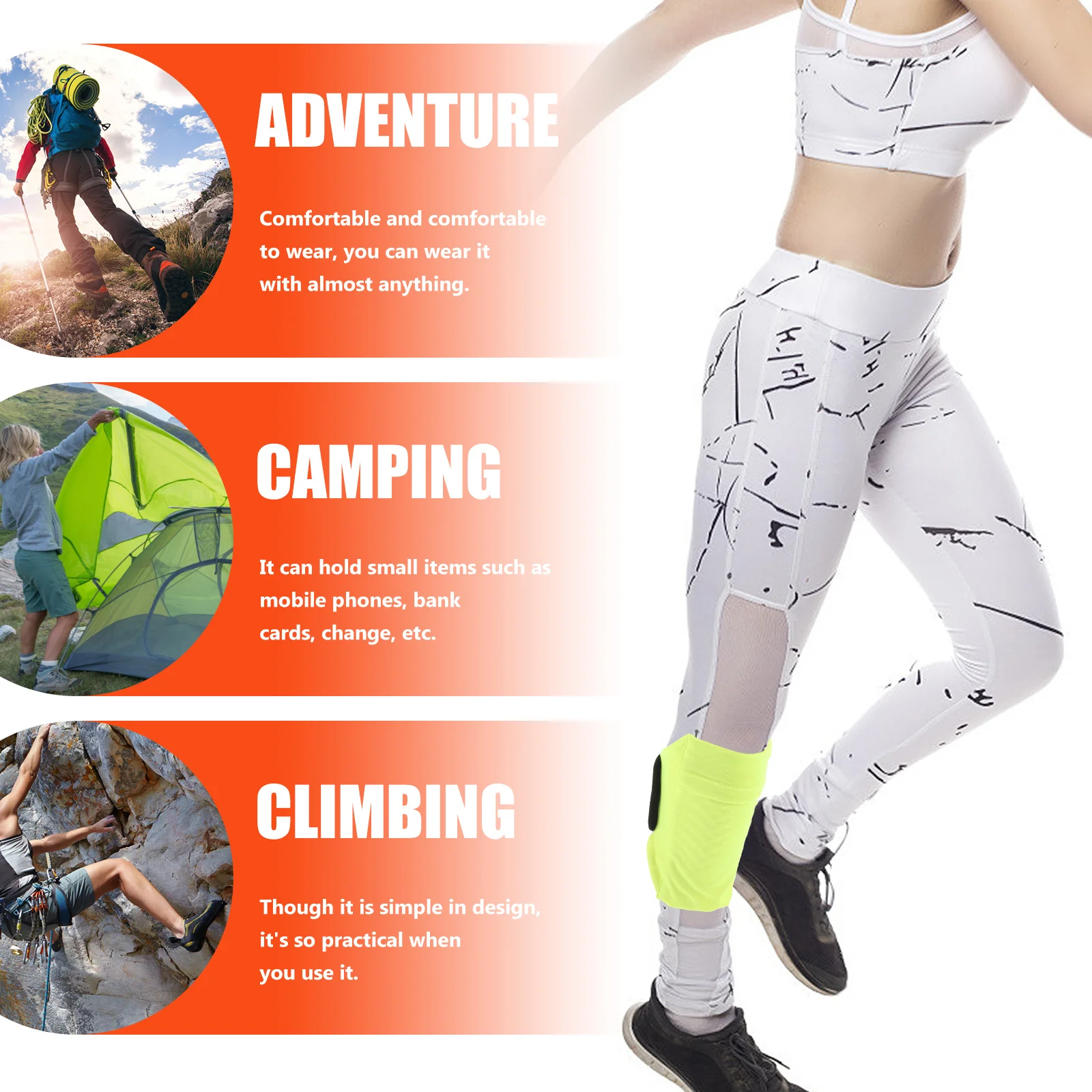 

Elastic Phone Leg Bag Sports Holder Cell Phone Armband Running Leg Strap for Gym Workout Running Arm Sleeves Holder