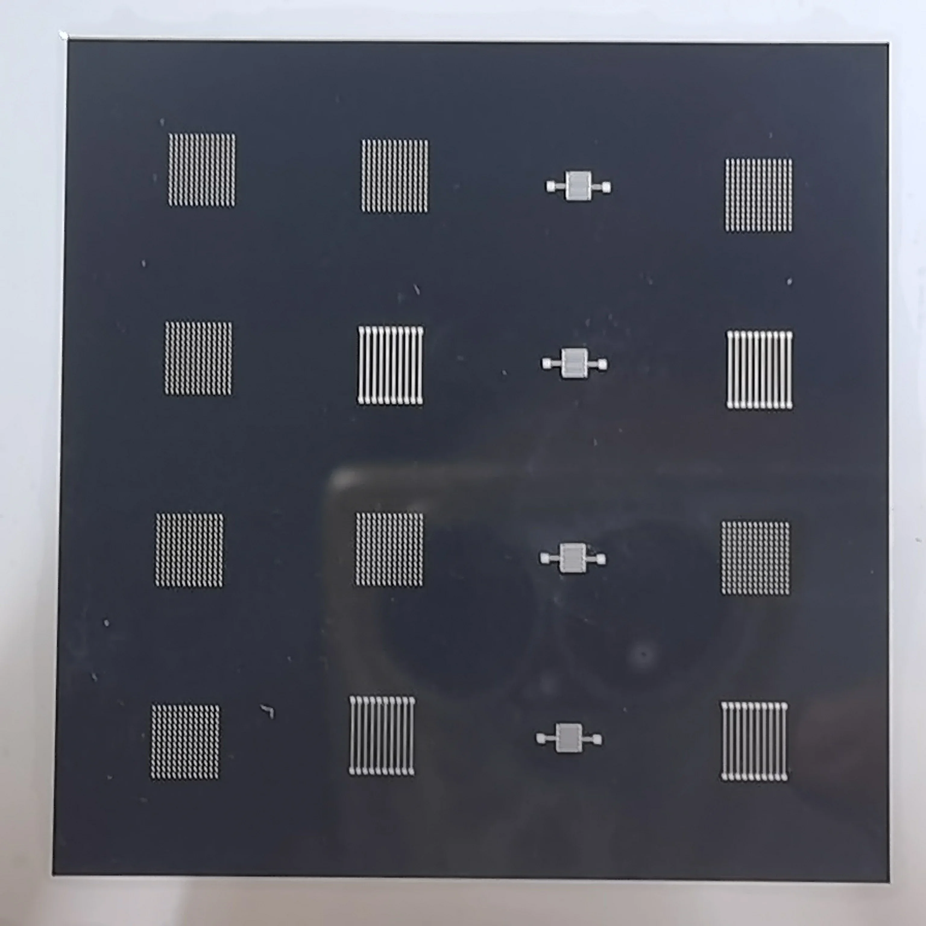 Ultra Precision Stainless Steel Mask Plate Micrometer Level 63.5mm*63.5mm Black/Customized for Surface Fabrication Services