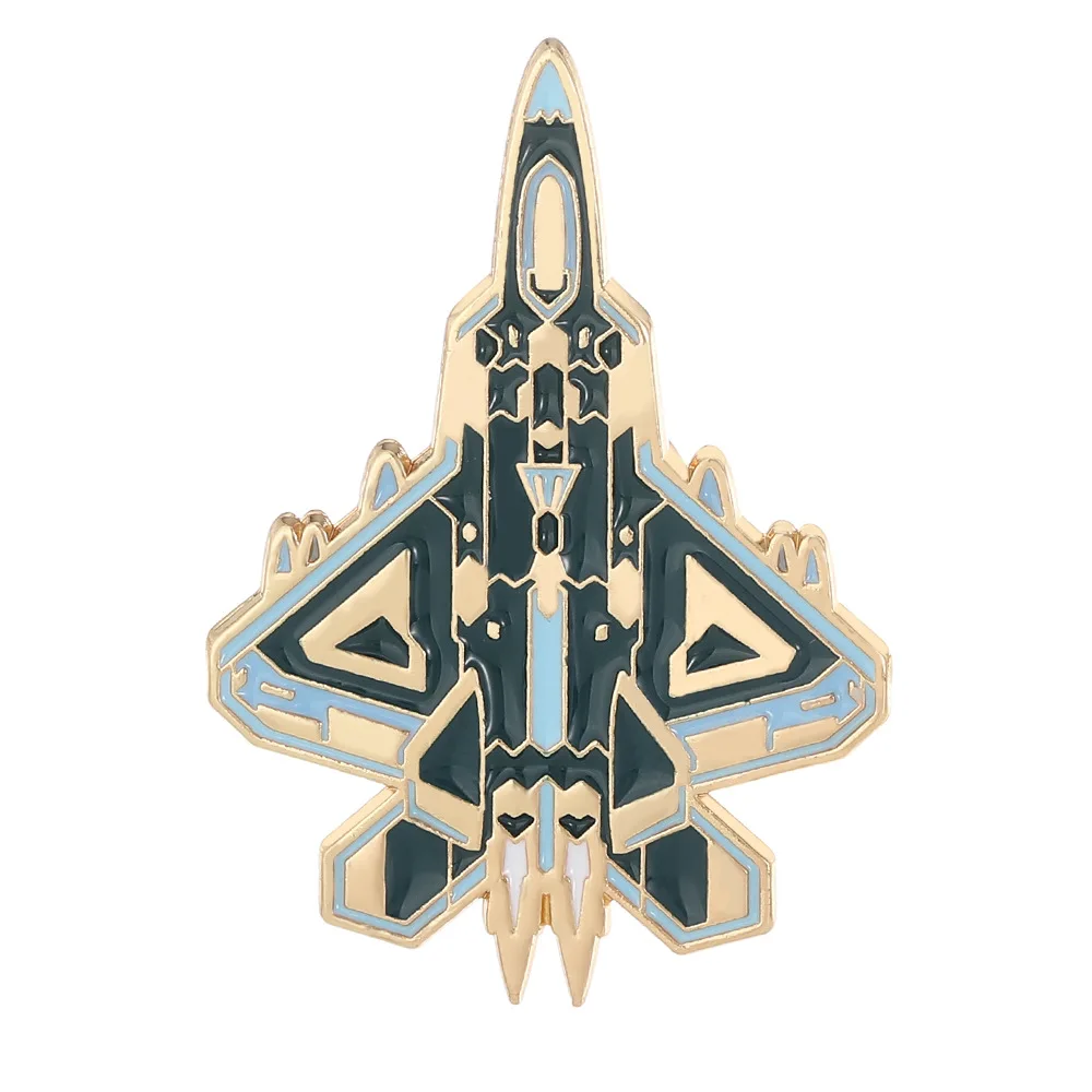 Military Fighter Jet Enamel Pin – Stylish Airplane Brooch Jacket Backpack Hat Badge Perfect Gift for Pilots Military Fans