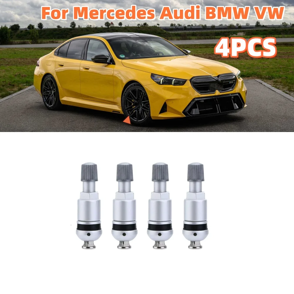 

4PCS Wheel Tyre Valve Stem Replacement Tyre Pressure Sensor Valve TPMS Stem Car Wheels Tires Parts For Mercedes Audi BMW VW
