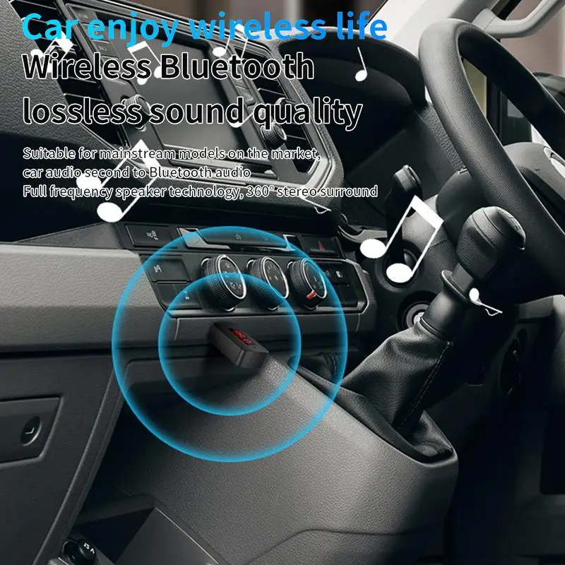 5.4 Wireless Adapter For Car Ultra-Fast Wireless Receiver Audio Adapter Integration Robust Signal Stability