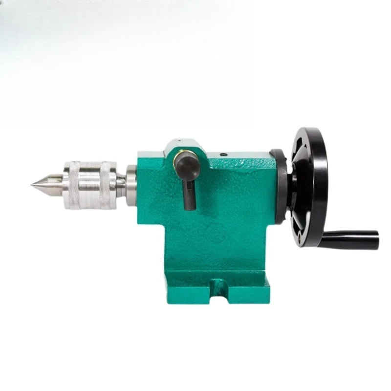 CNC Lathe Tailstock Assembly, Manual Moving Center with Rotary Drill Chuck for Four-axis Machine