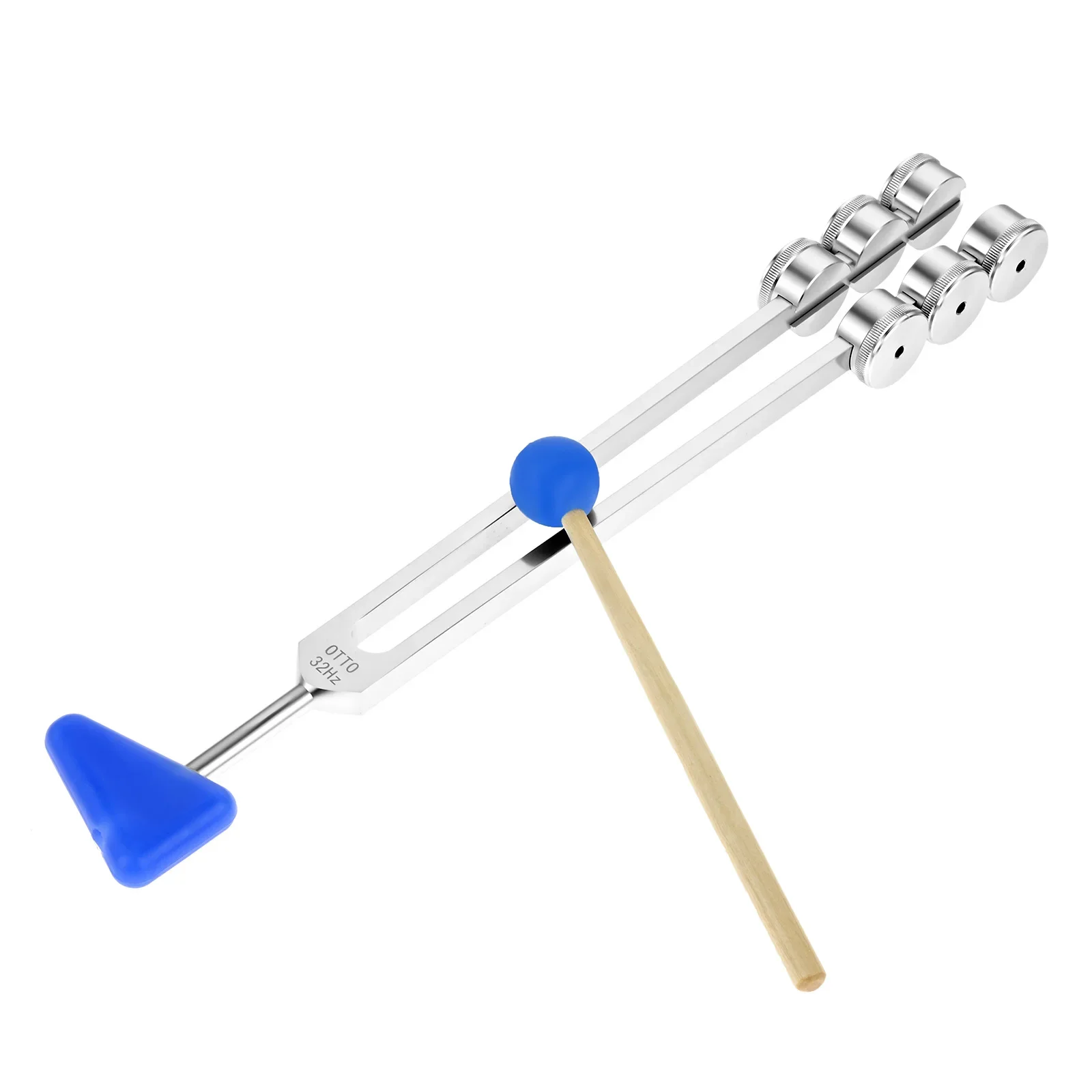 Imagem -03 - Alumínio Pesoed Turner Tool Tuning Fork Hammer Bolsa Bag Regerar Estimular Nervos Dano Alta Qualidade Otto 32 32hz 1pc
