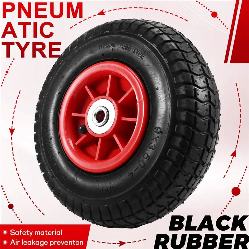 A89E-Children's Electric Car Inflatable Tires, Kid's Electric Tricycle Rubber Wheels Children's Car Tires 1.2Cm Hole