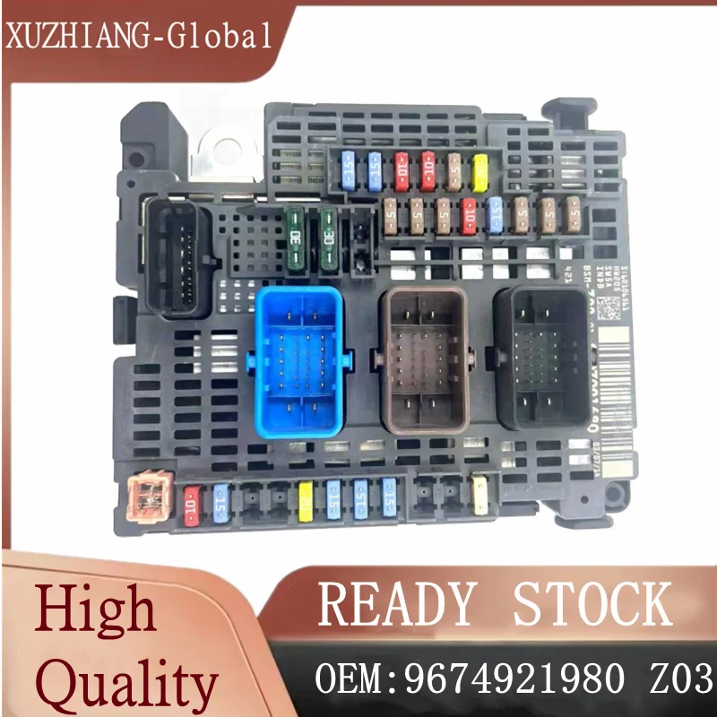 Used Genuine Fuse Box MUX Body Computer Controller BSM-Z03-00 9674921980 Z03 For Peugeot 508 W23