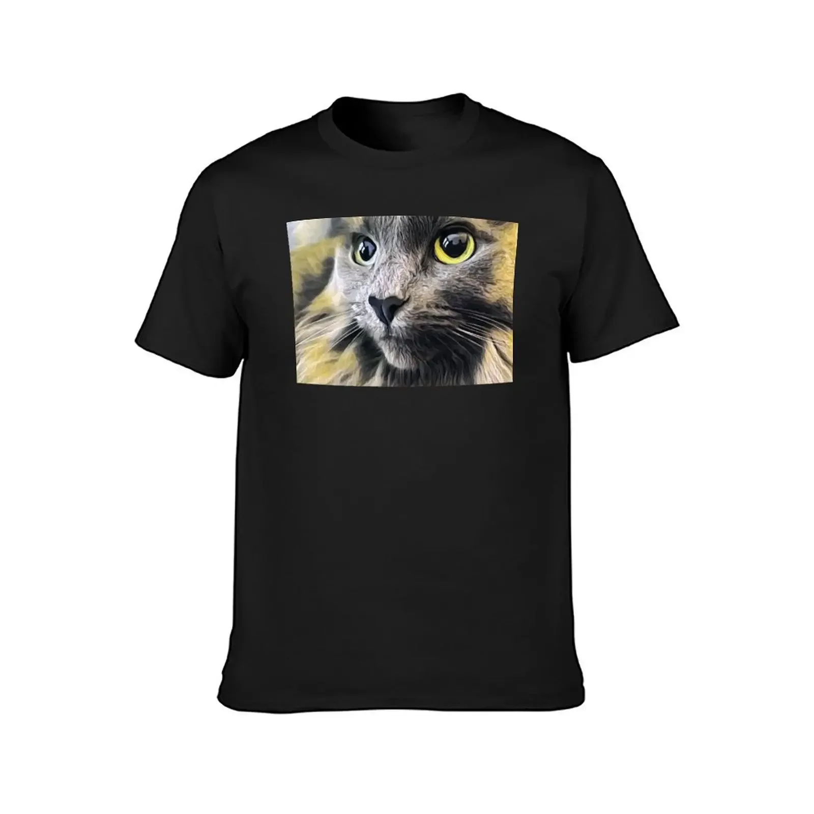 Stunning gray cat T-Shirt designer shirts anime figures compression shirt men