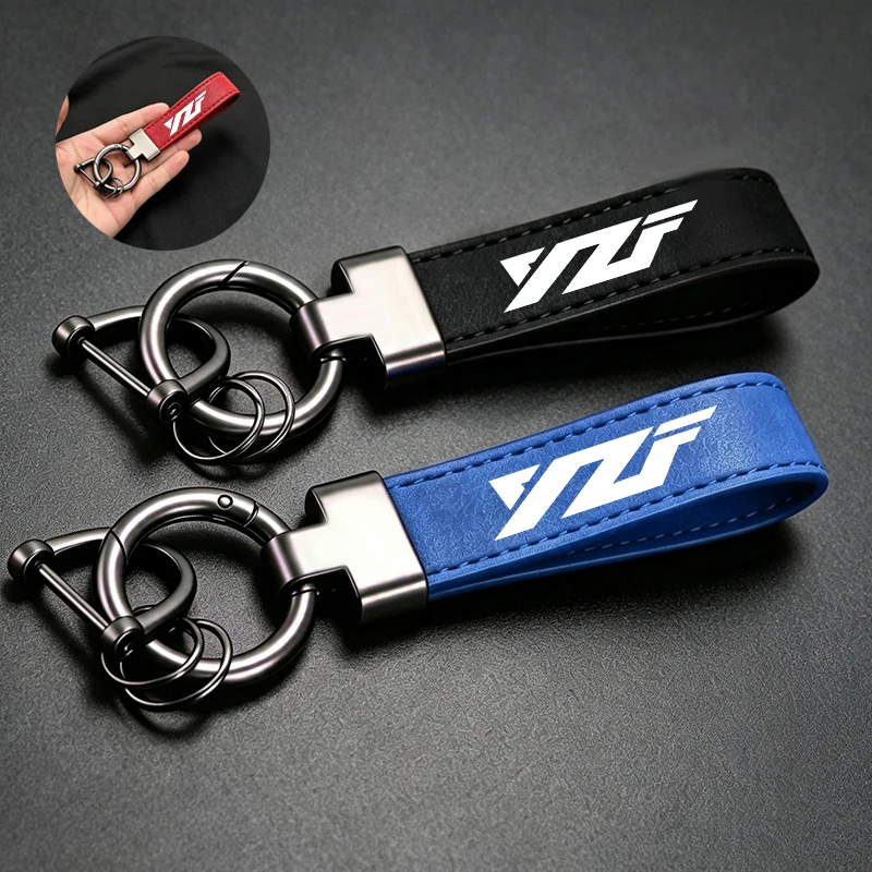 For YAMAHA YZF R1 R3 R6 R25 R125 R1M YZFR1 YZFR6 YZFR3  High-Grade Leather Suede Keychain Motorcycle Keyring New Accessories