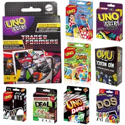 UNO FLIP! TRANSFORMERS Gioco da tavolo Anime Cartoon Figure Modello Famiglia Divertente Intrattenimento Uno Giochi di carte Regali di Natale