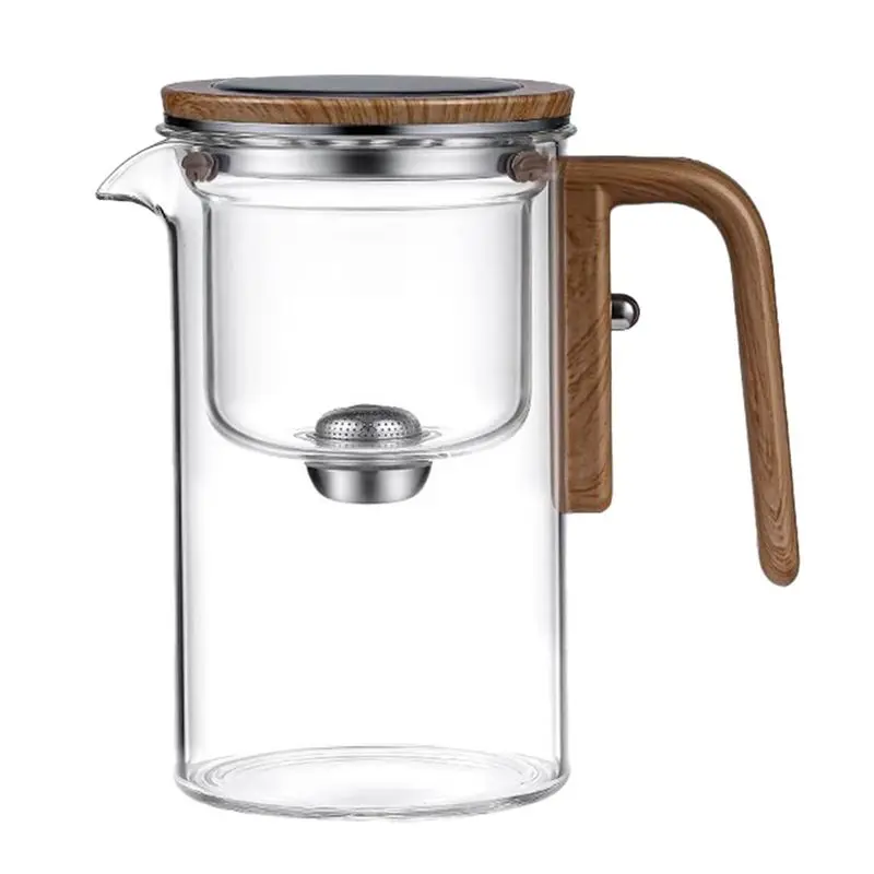 AT63-600Ml Magic Teapot Water Separation Glass Teapot Magic Teapot With Infuser Glass Teapot With Strainer