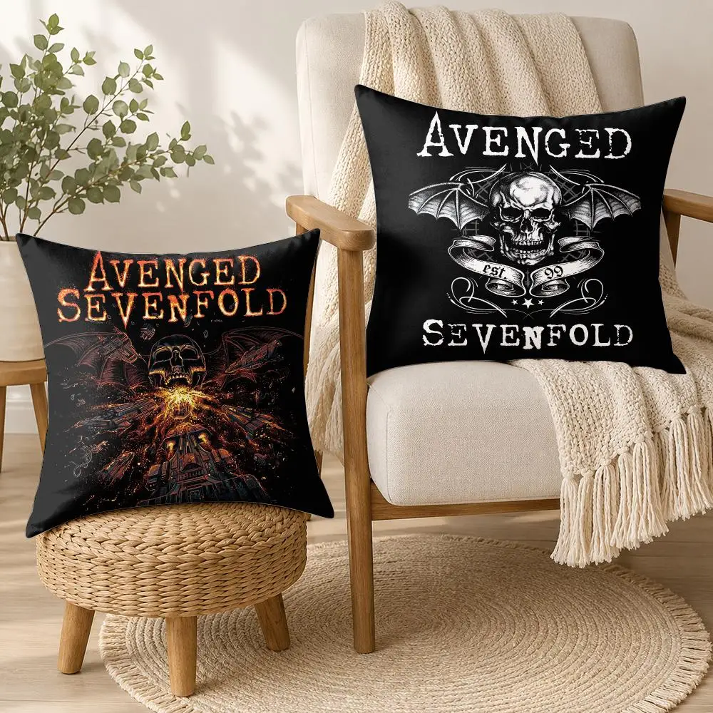 Avenged Sevenfold Cushion Cover Square Decorative Throw Pillow 40x40cm For Sofa Bedroom Living Room Home Decor