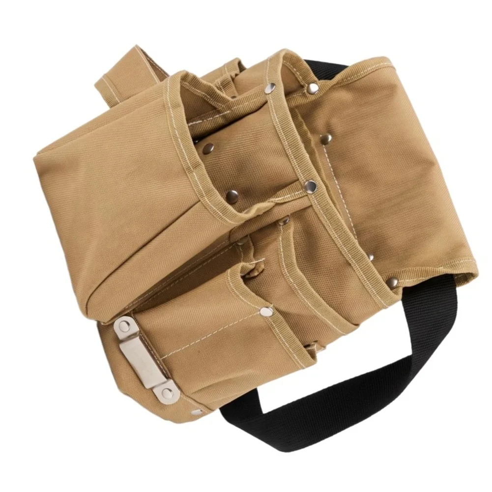 Carpenter Waist Pack Oxford Tool Belt Pouch Thickened Oxford Fabric Wear Resistant Material Hammer Loop Carpenter