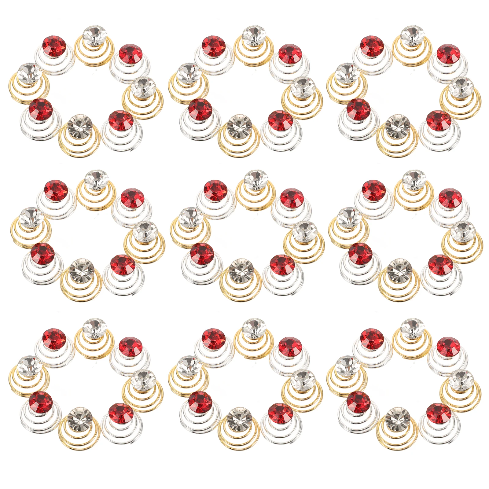 

Fancy Clip Wedding Accessories Rhinestone Hairpins Spiral Bridesmaid Women's Barrettes