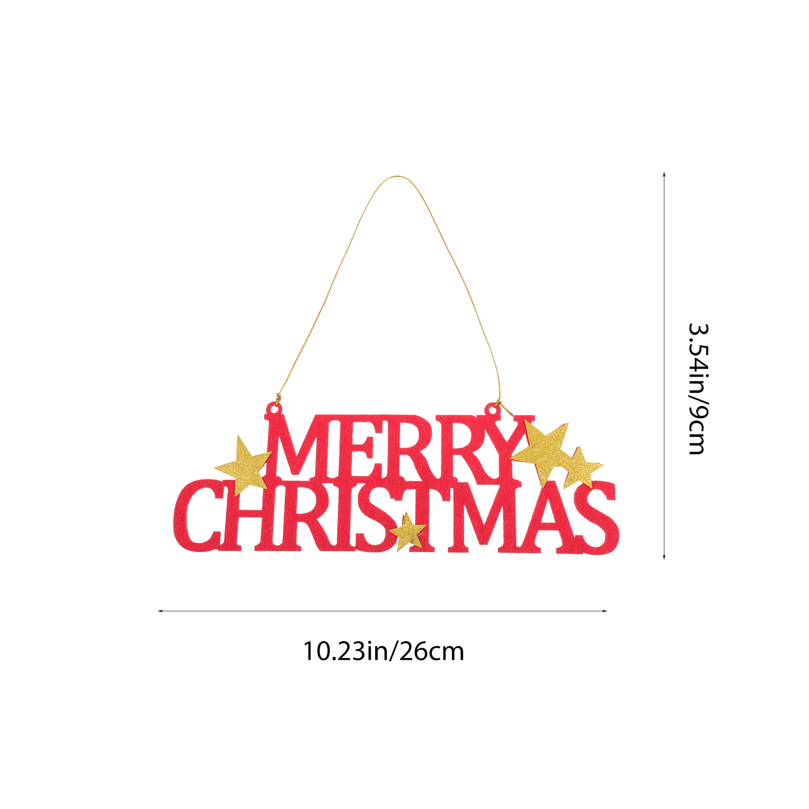 

Christmas outside Decor Letter Hanging Decoration Felt Pendant Bunting Decorations Red