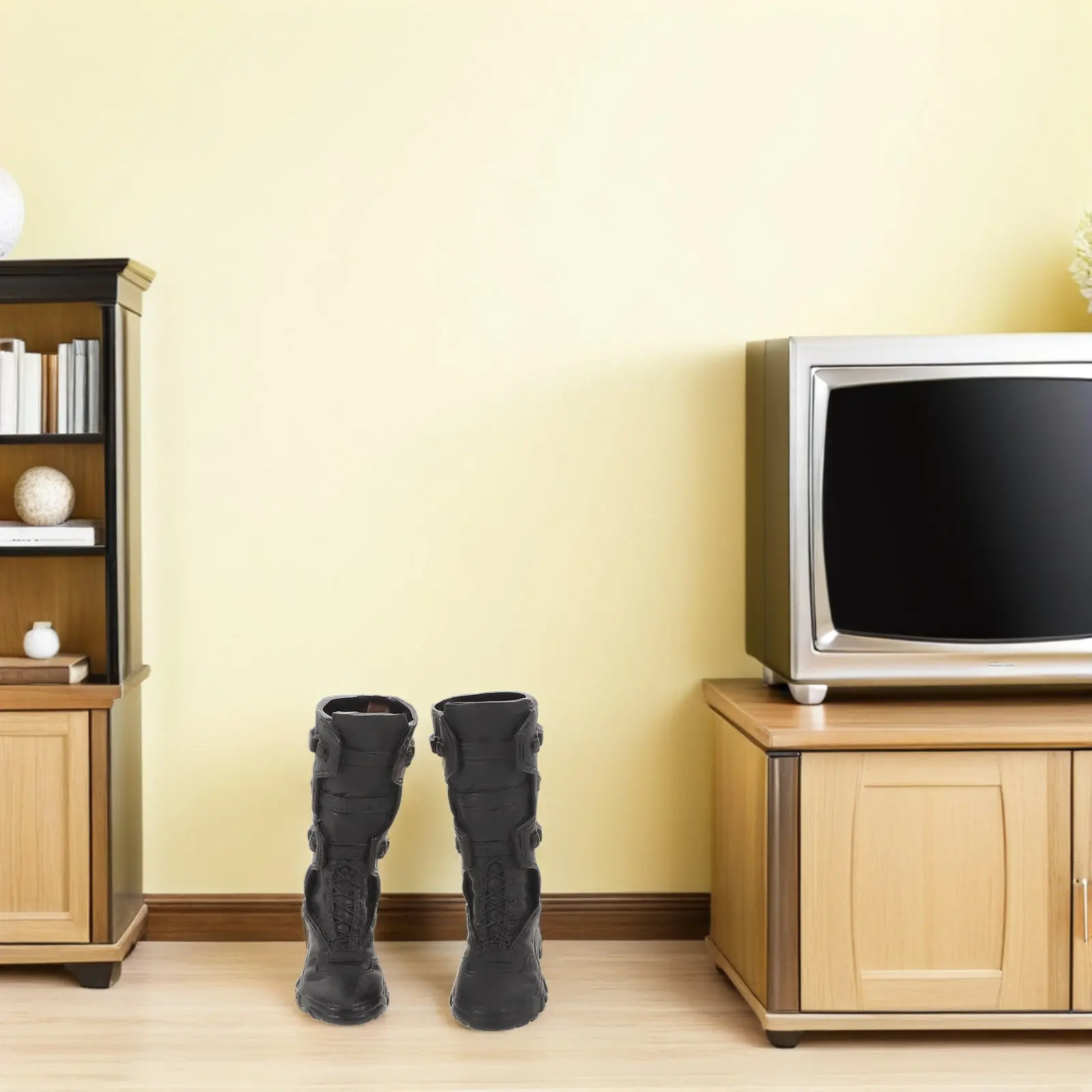 헤비 듀티 직삽형 전투 롱 부츠 방수 야외 사냥 승마 미끄럼 방지 안전화