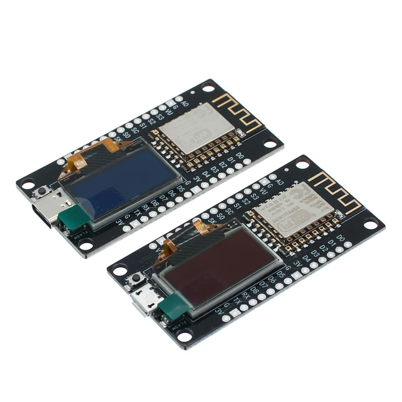 NodeMCU ESP8266 Development Board With 0.96 Inch OLED Display CH340G ESP-12F WiFi Module TYPE-C USB For Arduino/Micropython