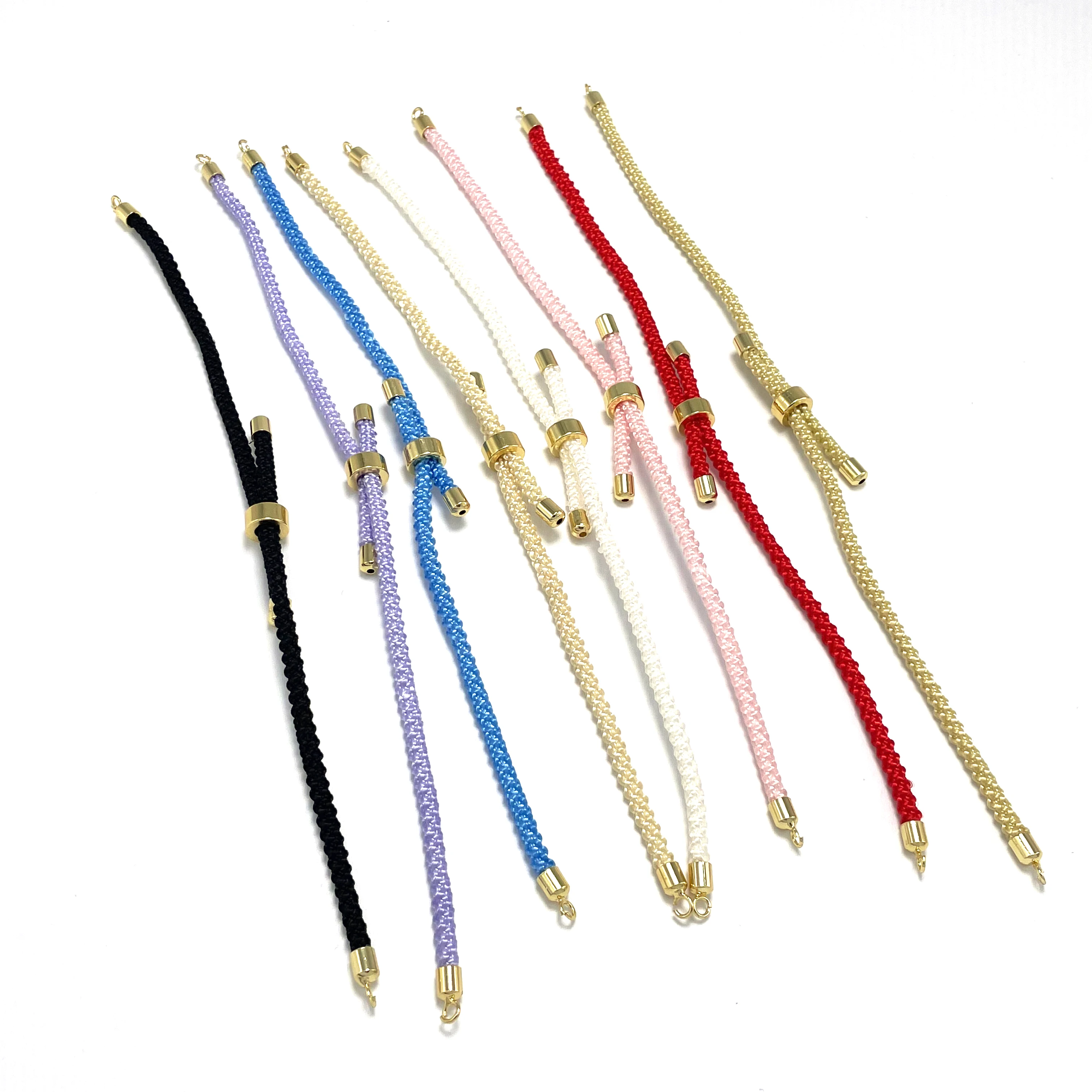 10Pcs 3mm Adjustable Nylon Twisted Cord Bracelet Braided For DIY Bracelet Jewelry Making Accessories