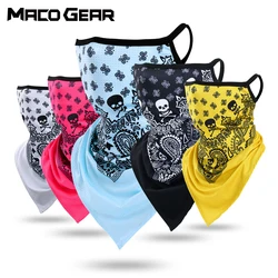 Summer Breathable Mesh Skull Hunting Cycling Bandana Sport Half Face Cover Mask Running Hiking Skiing Triangle Neck Warmer Scarf