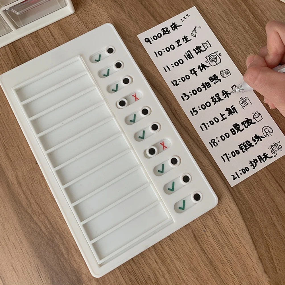 

Self Discipline Chart Planner Reminder Kids Students ABS Material Chore Chart Behavior Home Use Notebook