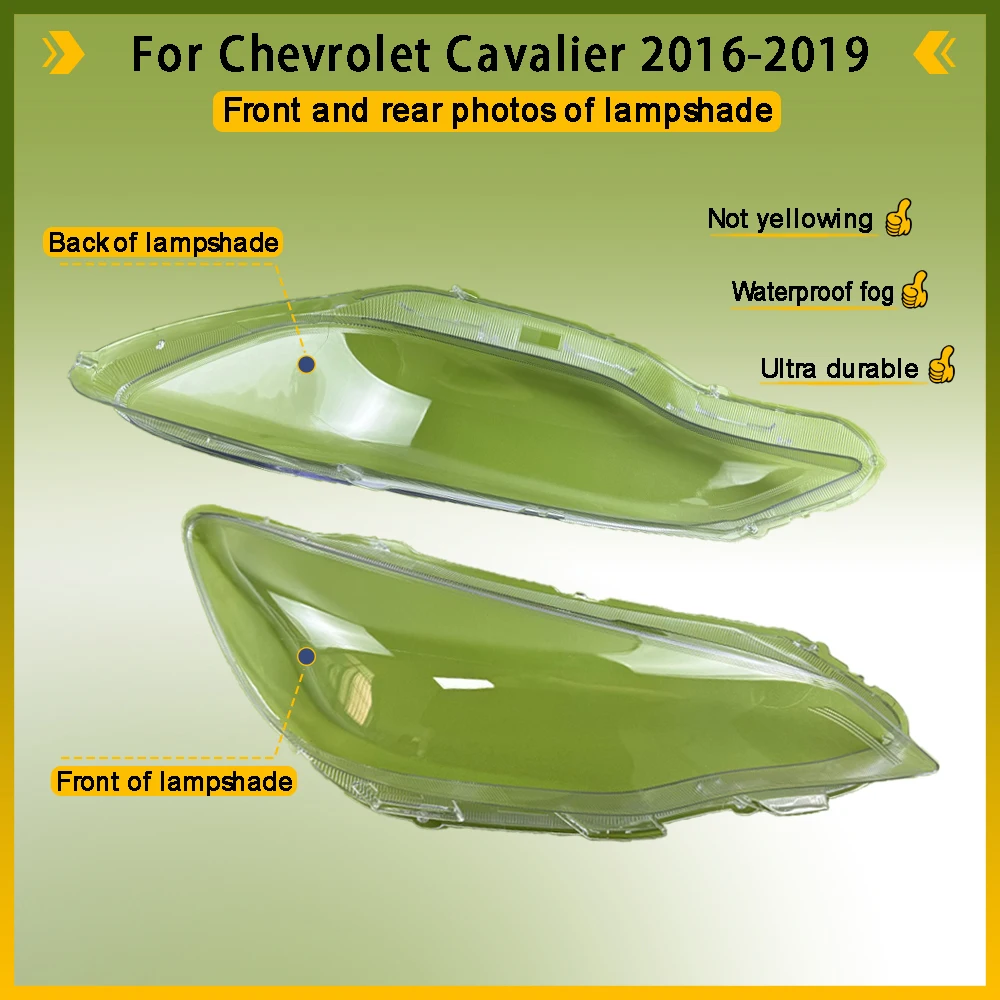 Car Headlight Lens Cover Transparent Lampshade Clear Headlamp Cover Lamp Shell For Chevrolet Cavalier 2016 2017 2018 2019