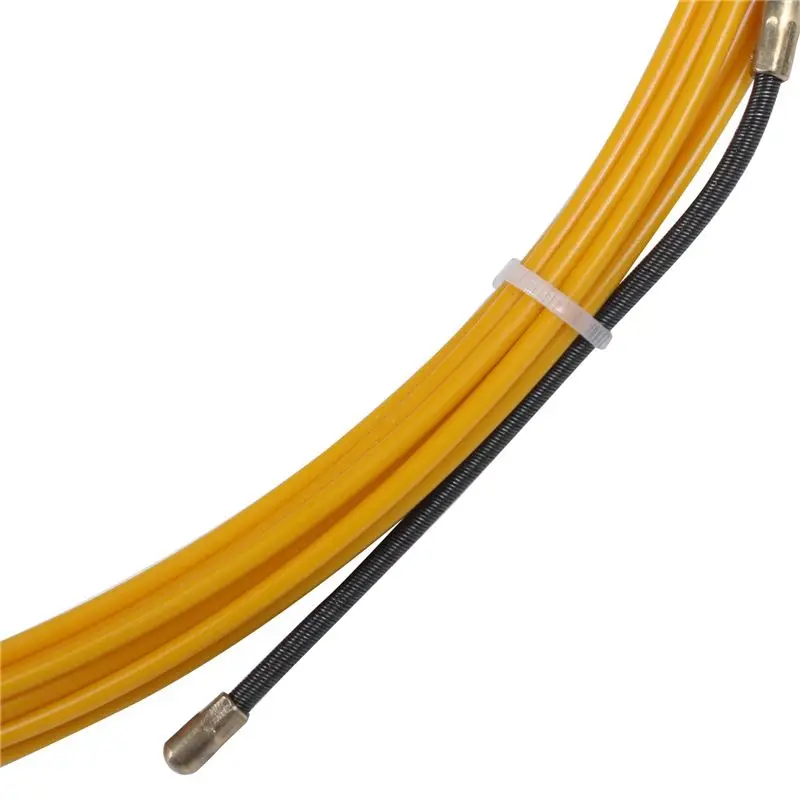 DT39 2pcs 10M 3mm Fiberglass Cable Puller Fish Tape Wire Threader Electrical Wire Puller for Conduit